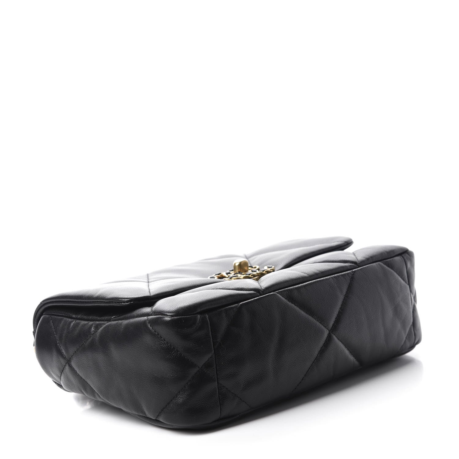 Chanel Goatskin Quilted Medium 19 Flap Black 4 of 11