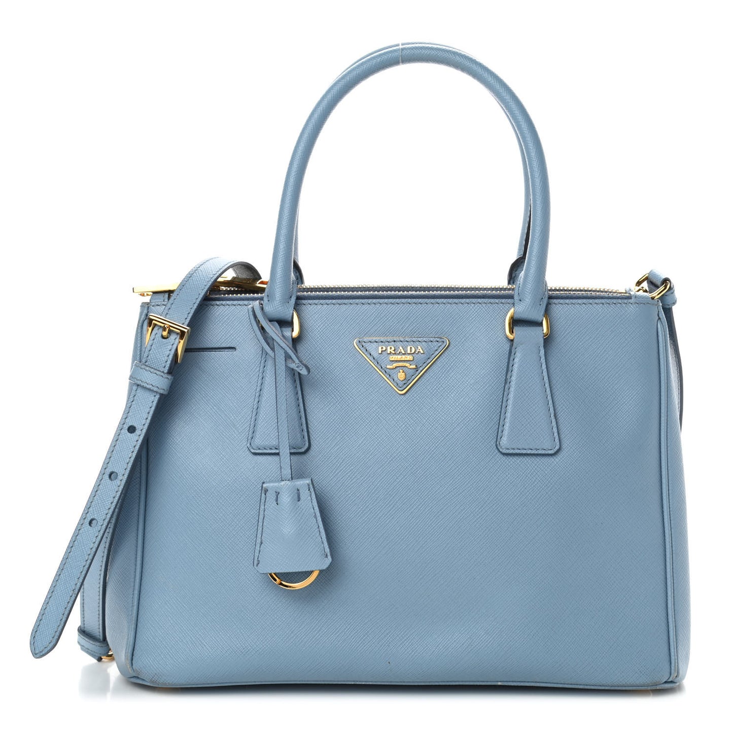 Saffiano Small Galleria Double Zip Tote Aviazione