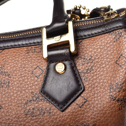 MCM Visetos Dog Bone Boston Bag Brown 11 of 11