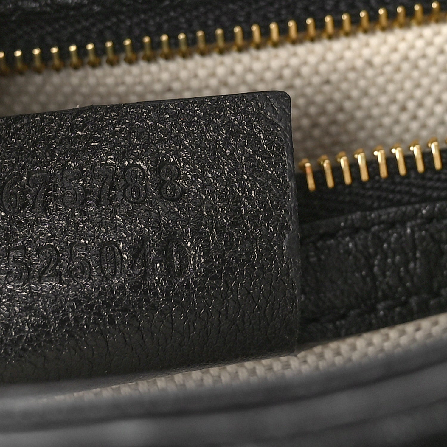 Gucci Wonka Grain Calfskin GG Monogram Debossed Small Padlock Shoulder Bag Black 7 of 9