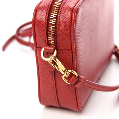 Prada Saffiano Mini Camera Crossbody Bag Fuoco 12 of 14