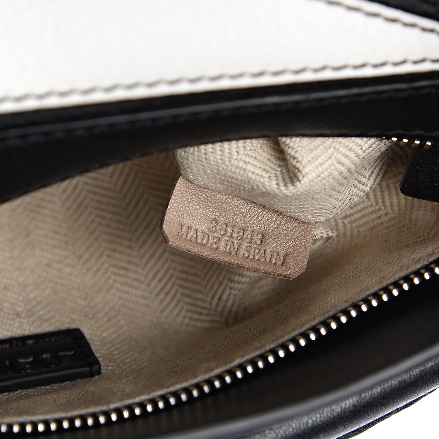 Calfskin Mini Puzzle Bag Black Taupe