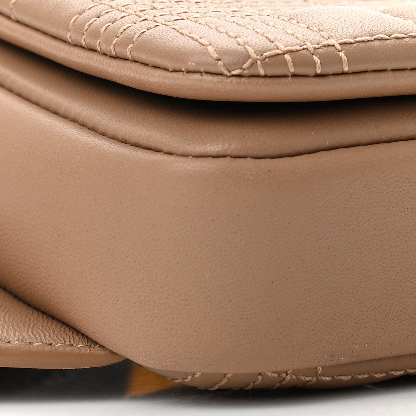 Lambskin Quilted Lola Belt Bag Camel
