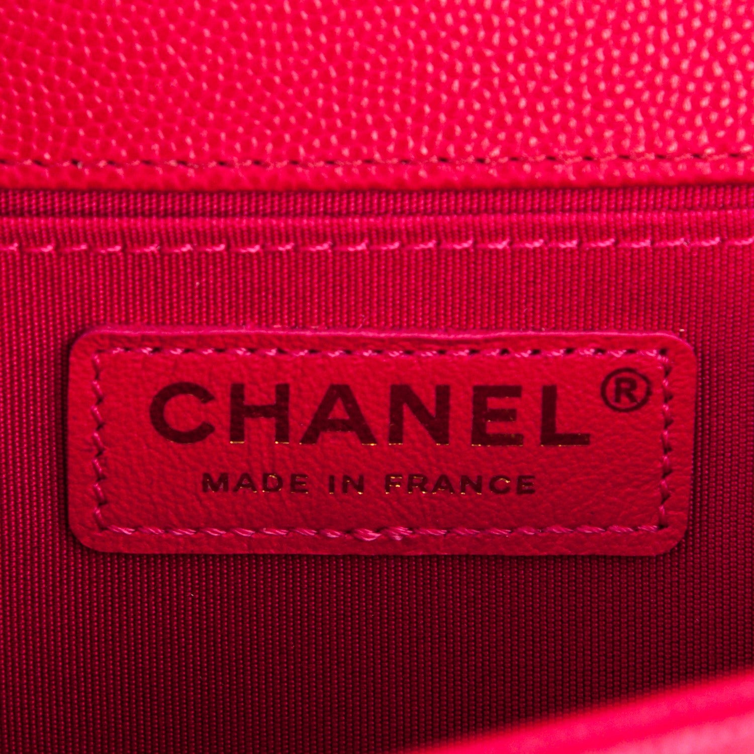 Chanel Caviar Quilted Medium Boy Flap Fuchsia 7 of 8