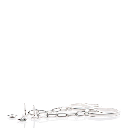 Hermes Sterling Silver Chaine D'Ancre Game Drop Earrings 3 of 5