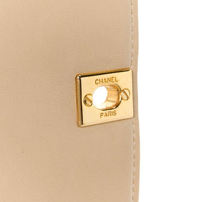 Chanel Lambskin Quilted Medium Single Flap Beige 7 of 15