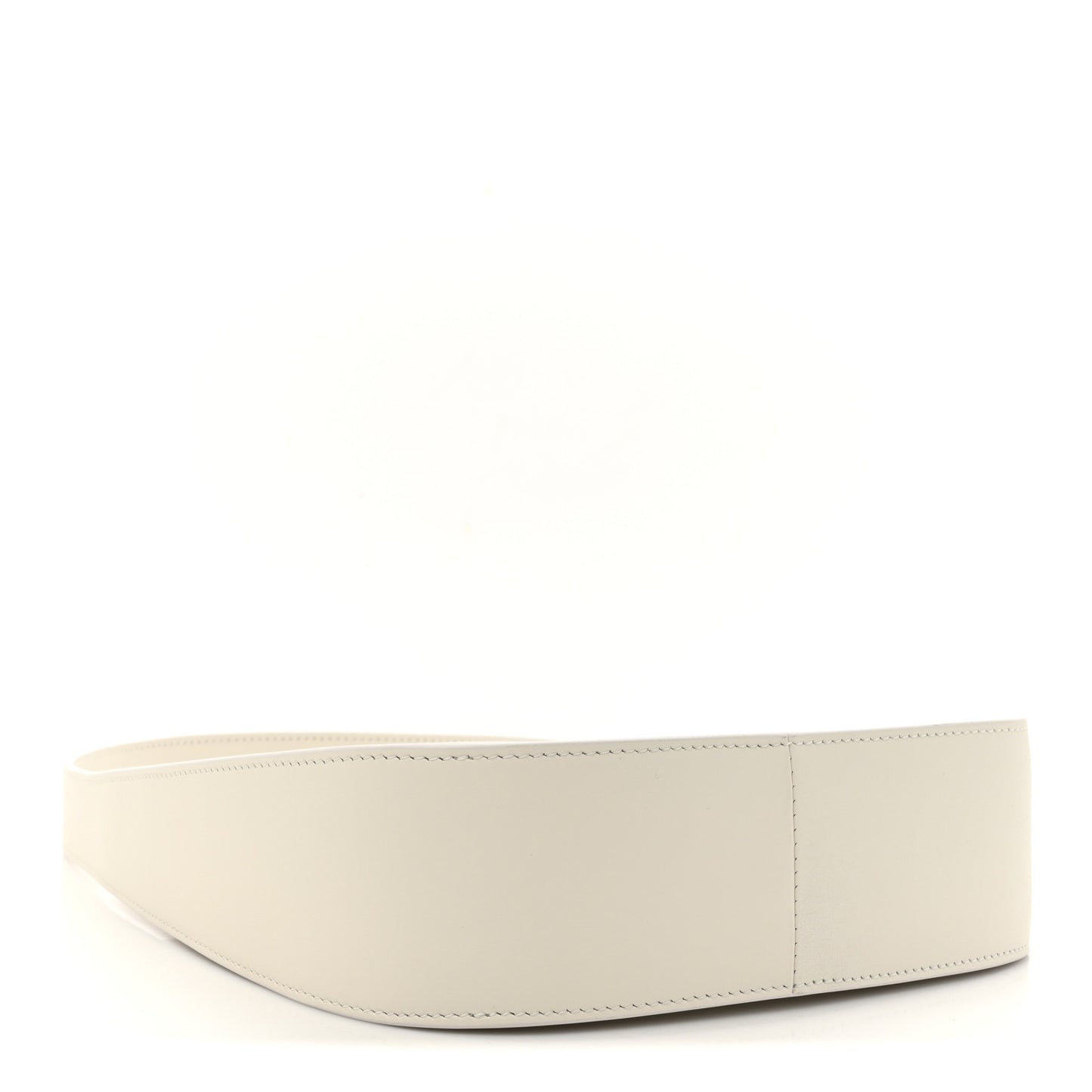 Smooth Calfskin Half Moon Shoulder Bag New Ivory