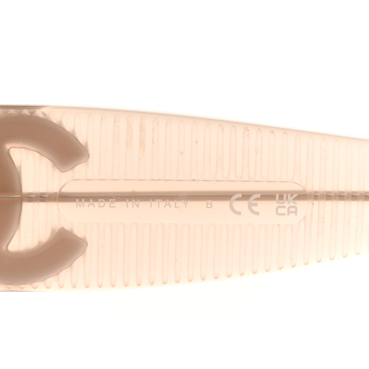 Acetate Rectangle CC Sunglasses 5493-A Light Orange