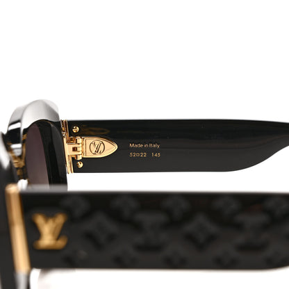 Louis Vuitton Acetate LV Empreinte Square Sunglasses Z1611E Black 6 of 8
