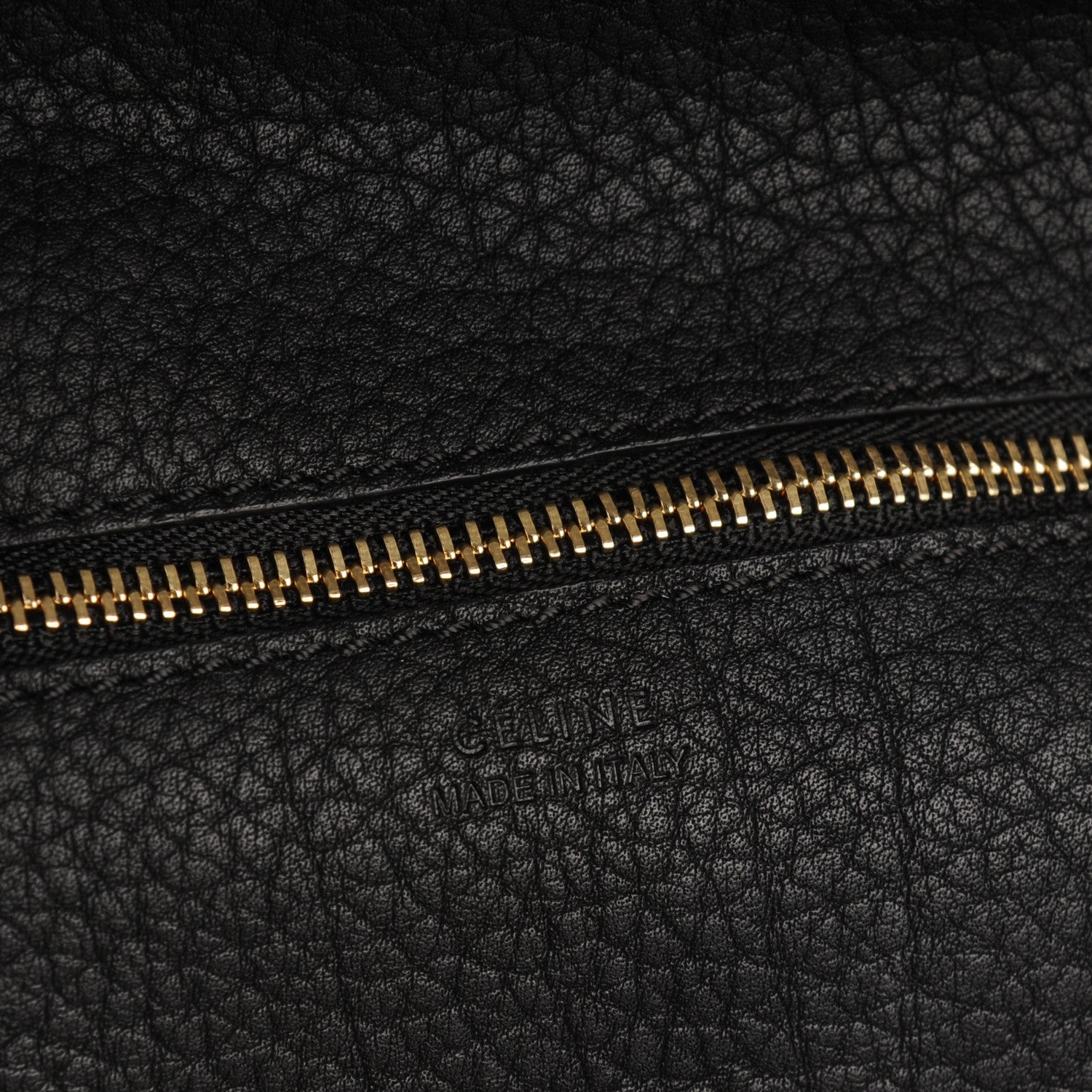 Celine Crisped Calfskin Small Tie Knot Tote Black 7 of 8