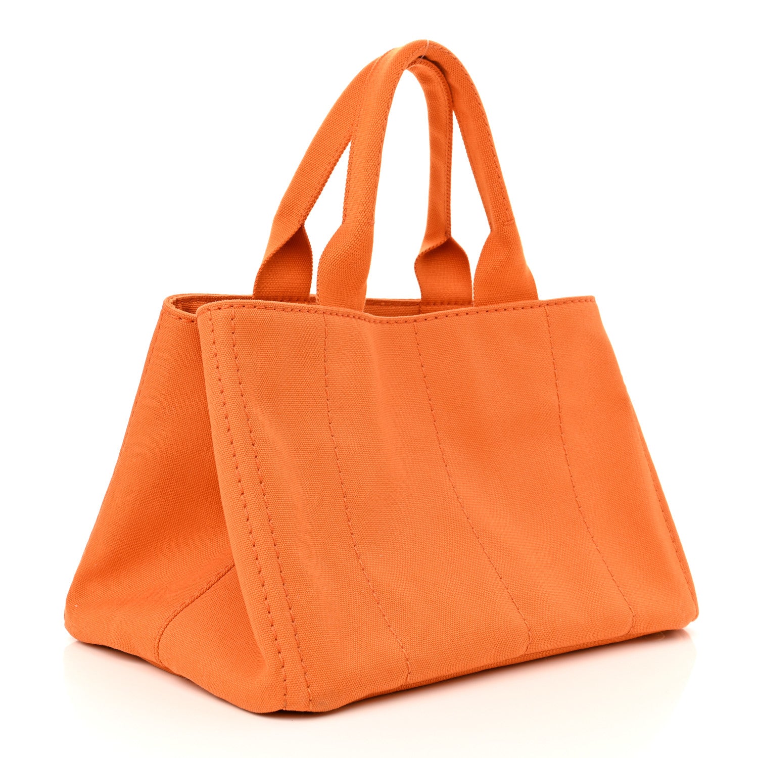 Prada Canapa Large Logo Tote Papaya 2 of 10