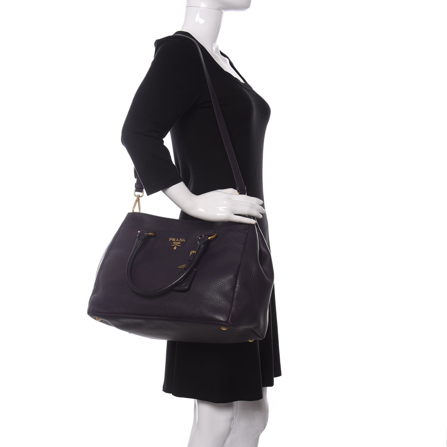 Vitello Daino Tote Melanzana