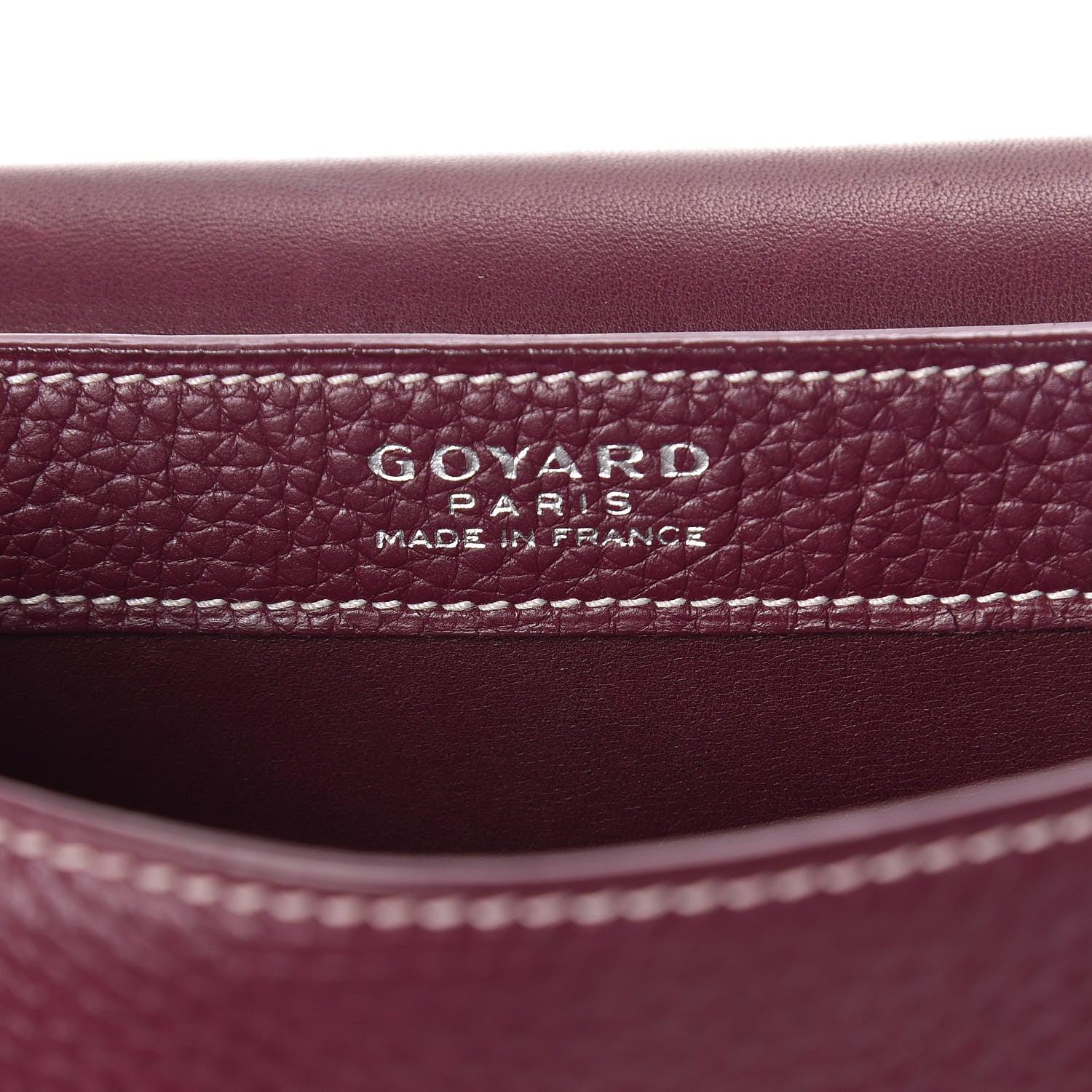 Goyard Taurillon 233 Shoulder Bag Burgundy 6 of 9