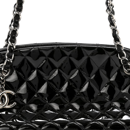 Chanel Patent Quilted Medium Just Mademoiselle Black 9 of 16