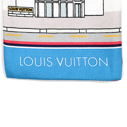 Louis Vuitton Silk Monogram Seoul Vivienne Bandeau Light Blue 2 of 4