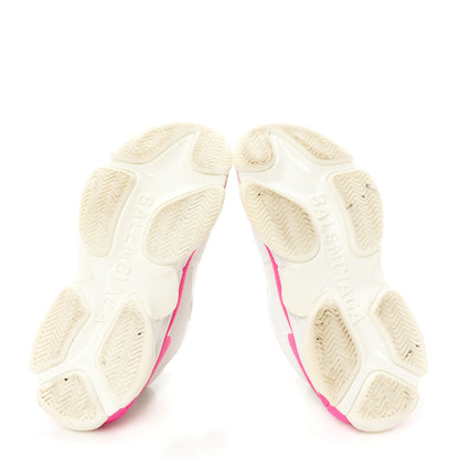 Balenciaga Fabric Mesh Womens Triple S Sneakers 38 Fluo Pink White 6 of 10
