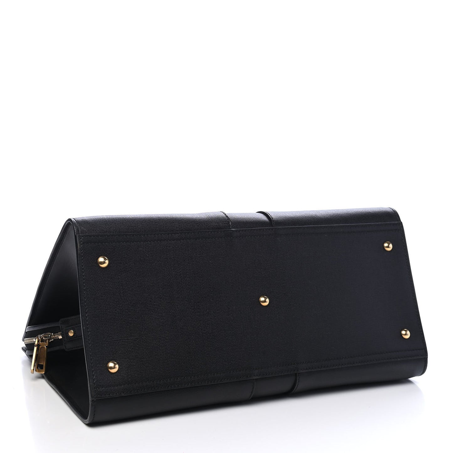 Textured Calfskin Large Cabas ChYc Black