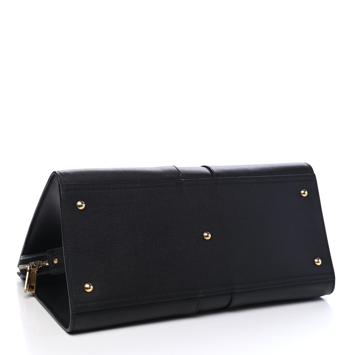 Saint Laurent Textured Calfskin Large Cabas ChYc Black 3 of 8