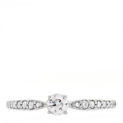 Tiffany Platinum Diamond .24ct Round Brilliant Harmony Engagement Ring 56 7.5 1 of 6