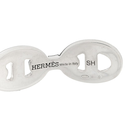 Hermes Sterling Silver MM Chaine d'Ancre Enchainee Cuff Bracelet SH 3 of 3