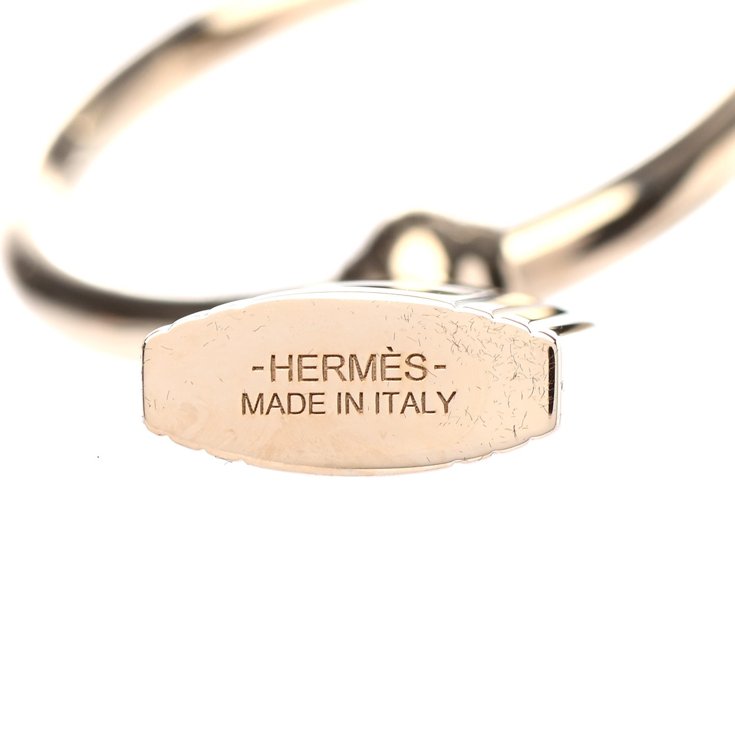 Permabrass Loop Charms Cadenas Scarf Ring Gold