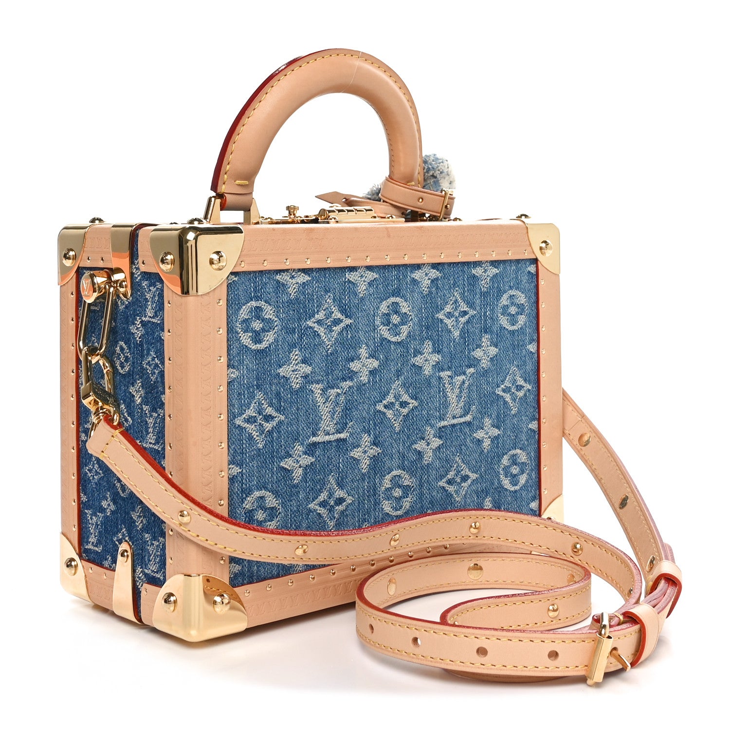 Louis Vuitton Monogram Denim Petite Valise Blue 3 of 10