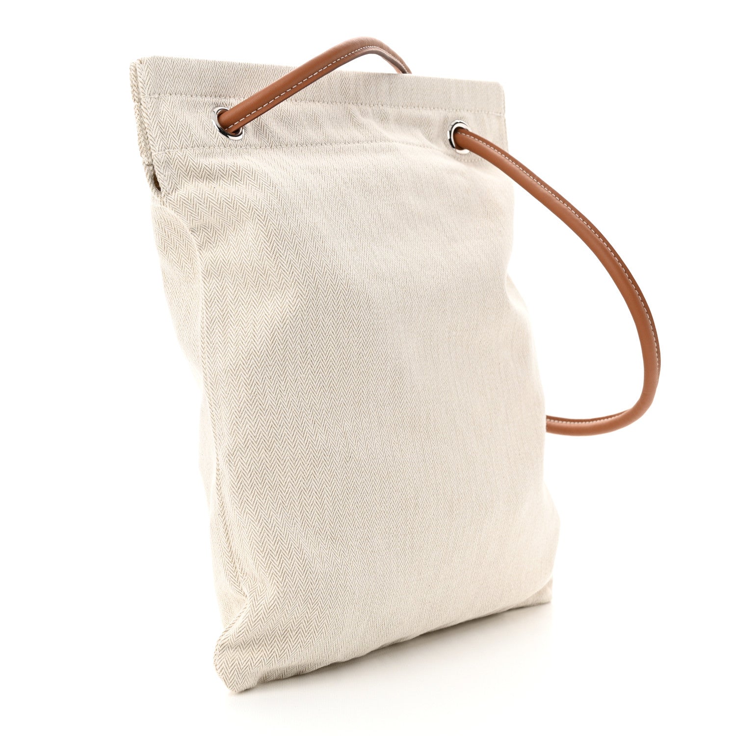 Hermes Canvas Swift Aline Grooming Bag Gold Craie 3 of 9