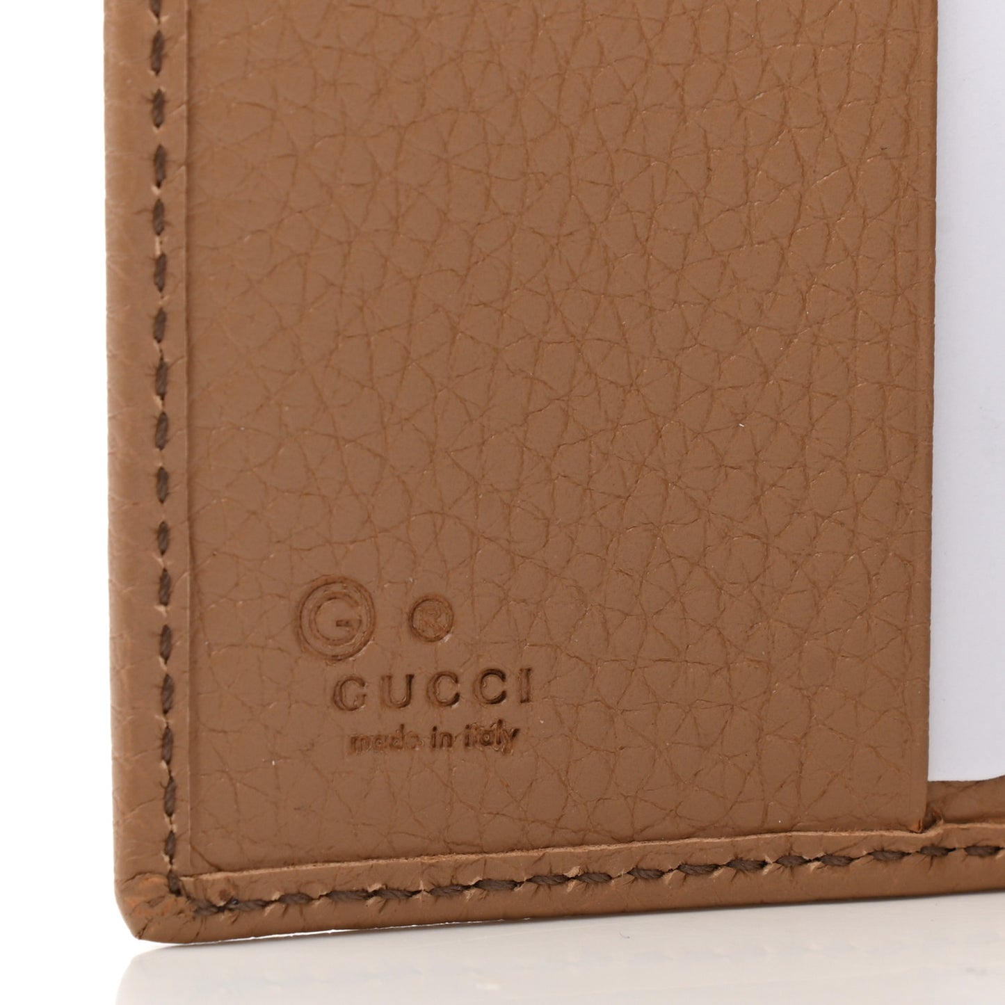 Pebbled Calfskin Soho Compact Flap Wallet Camelia