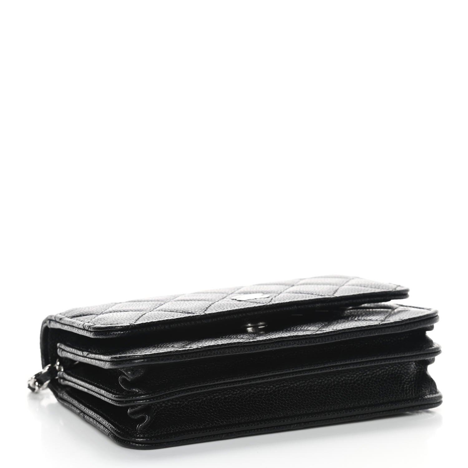 Chanel Caviar Quilted Mini Wallet On Chain WOC Black 3 of 8