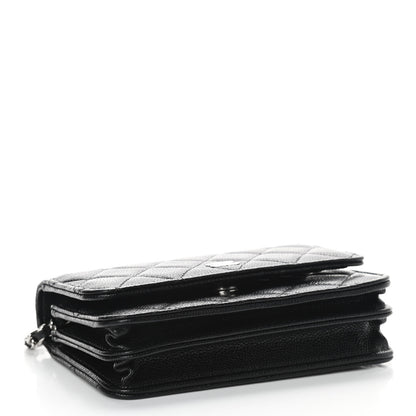 Chanel Caviar Quilted Mini Wallet On Chain WOC Black 3 of 8