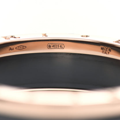Bulgari 18K Rose Gold Black Ceramic B.Zero1 Two-Band Ring 70 13 5 of 6