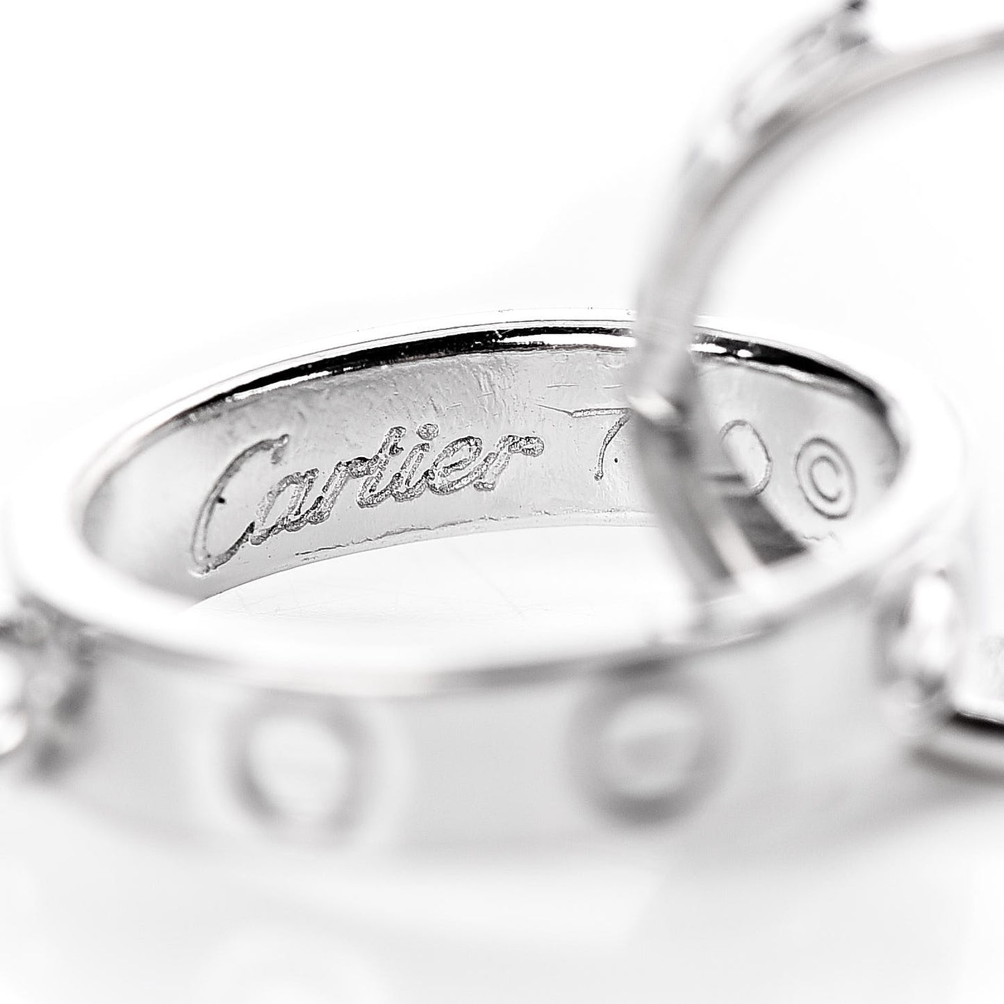 18K White Gold Interlocking LOVE Bracelet