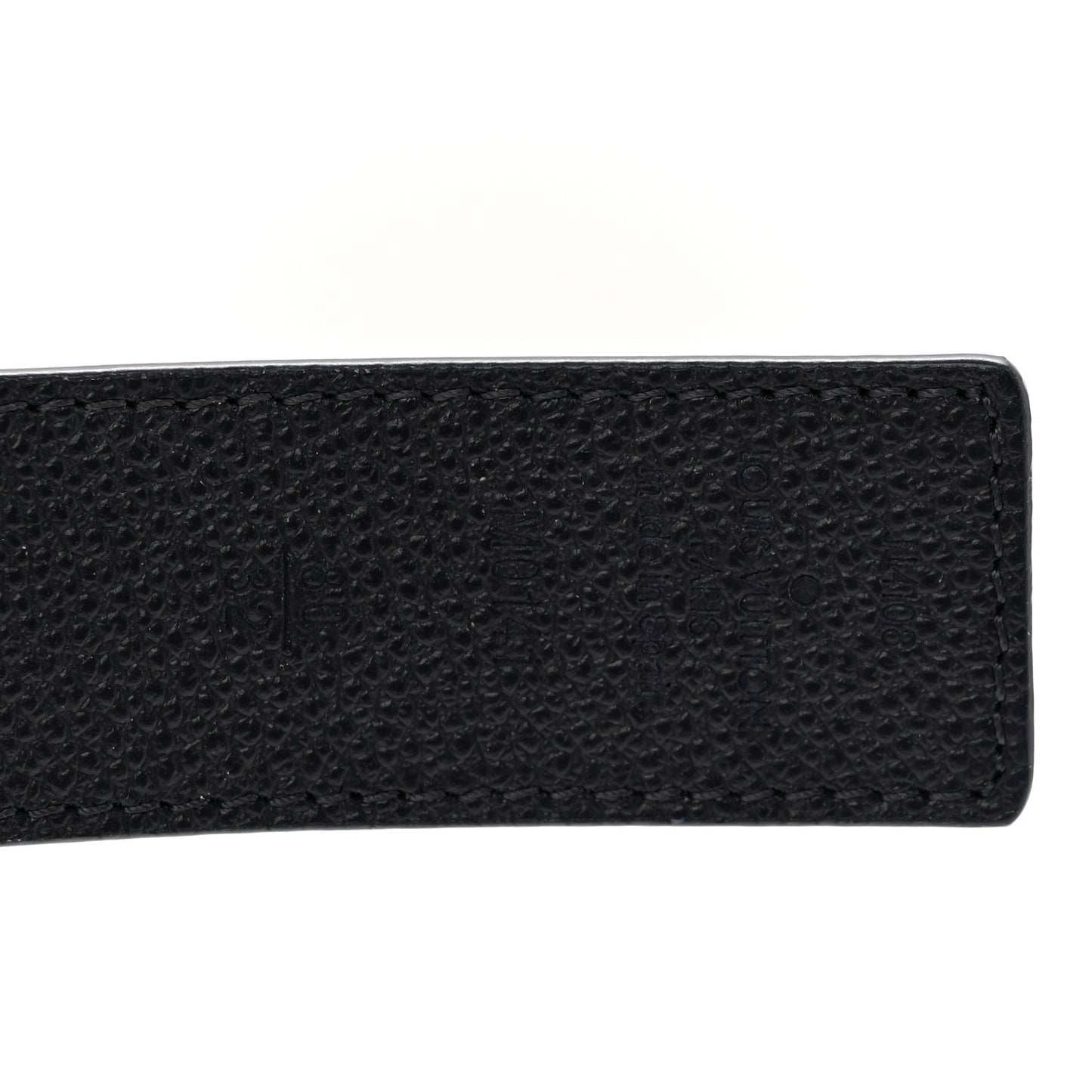 Calfskin Monogram 30mm LV Initiales Reversible Belt 80 32 Marine