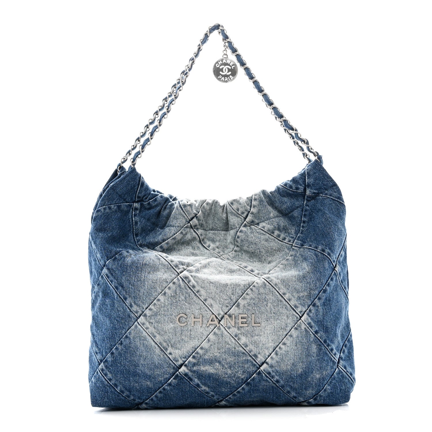 Chanel Denim Quilted Chanel 22 Blue 1 of 11