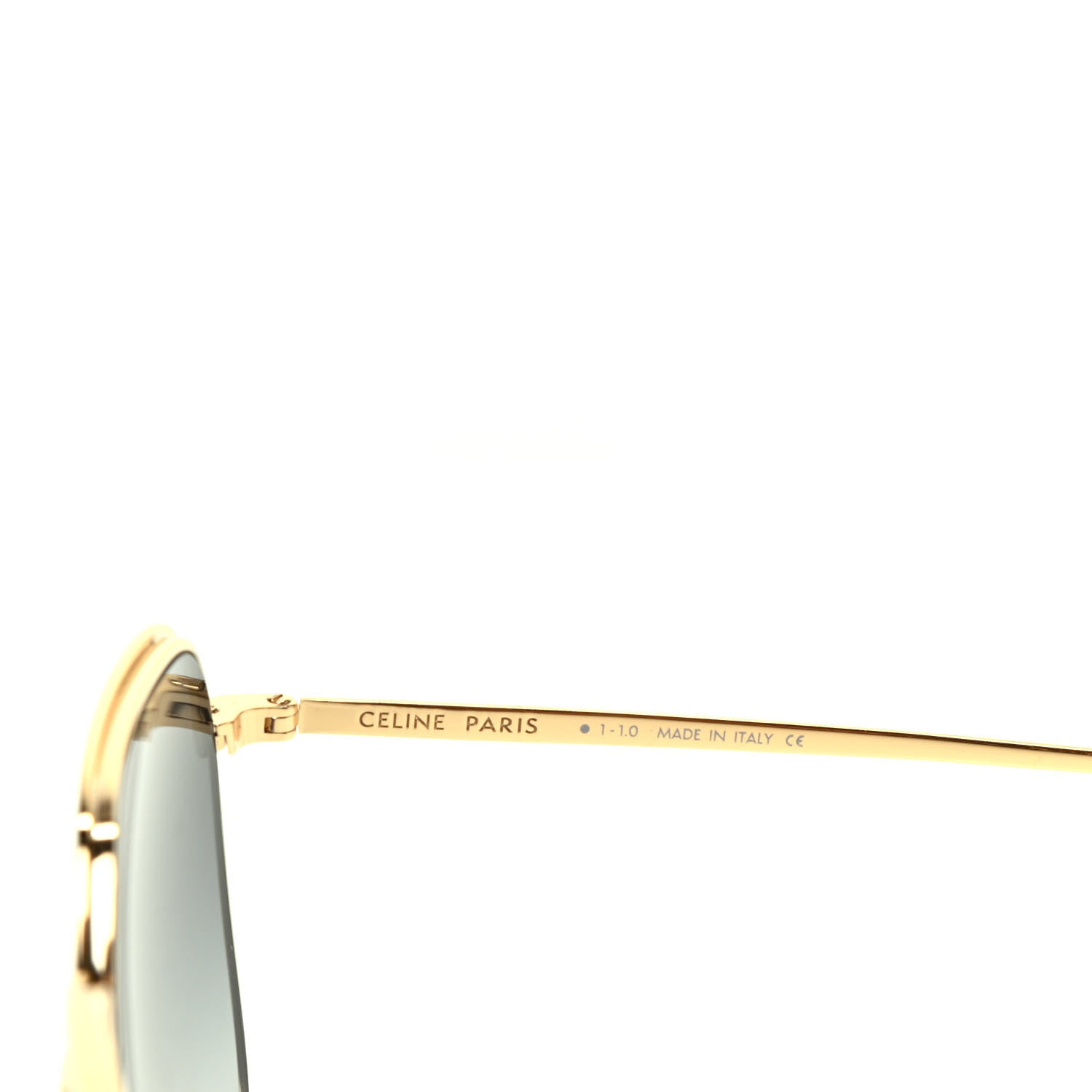 Celine Square Sunglasses Shiny Endura Gold Gradient Smoke 5 of 6