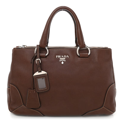 Prada Vitello Daino Tote Palissandro 1 of 9
