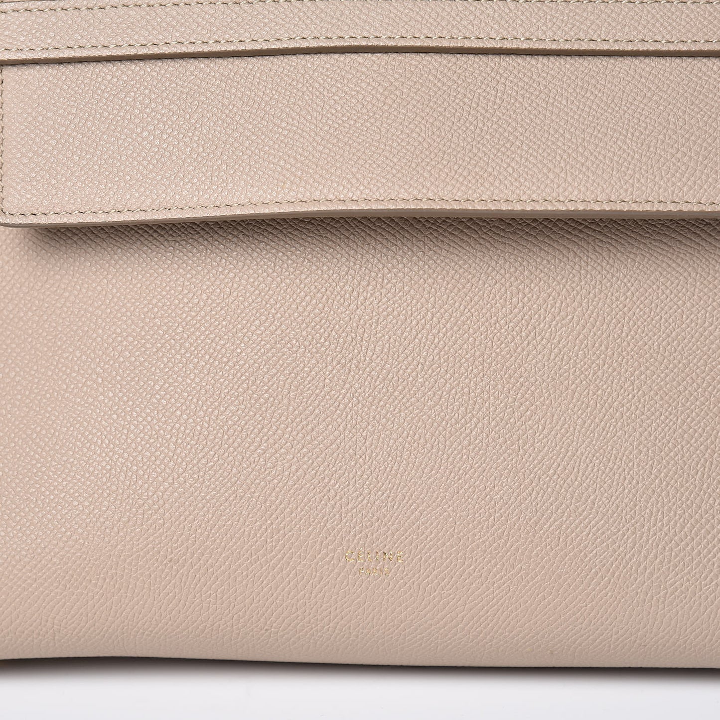 Grained Calfskin Mini Belt Bag Light Taupe