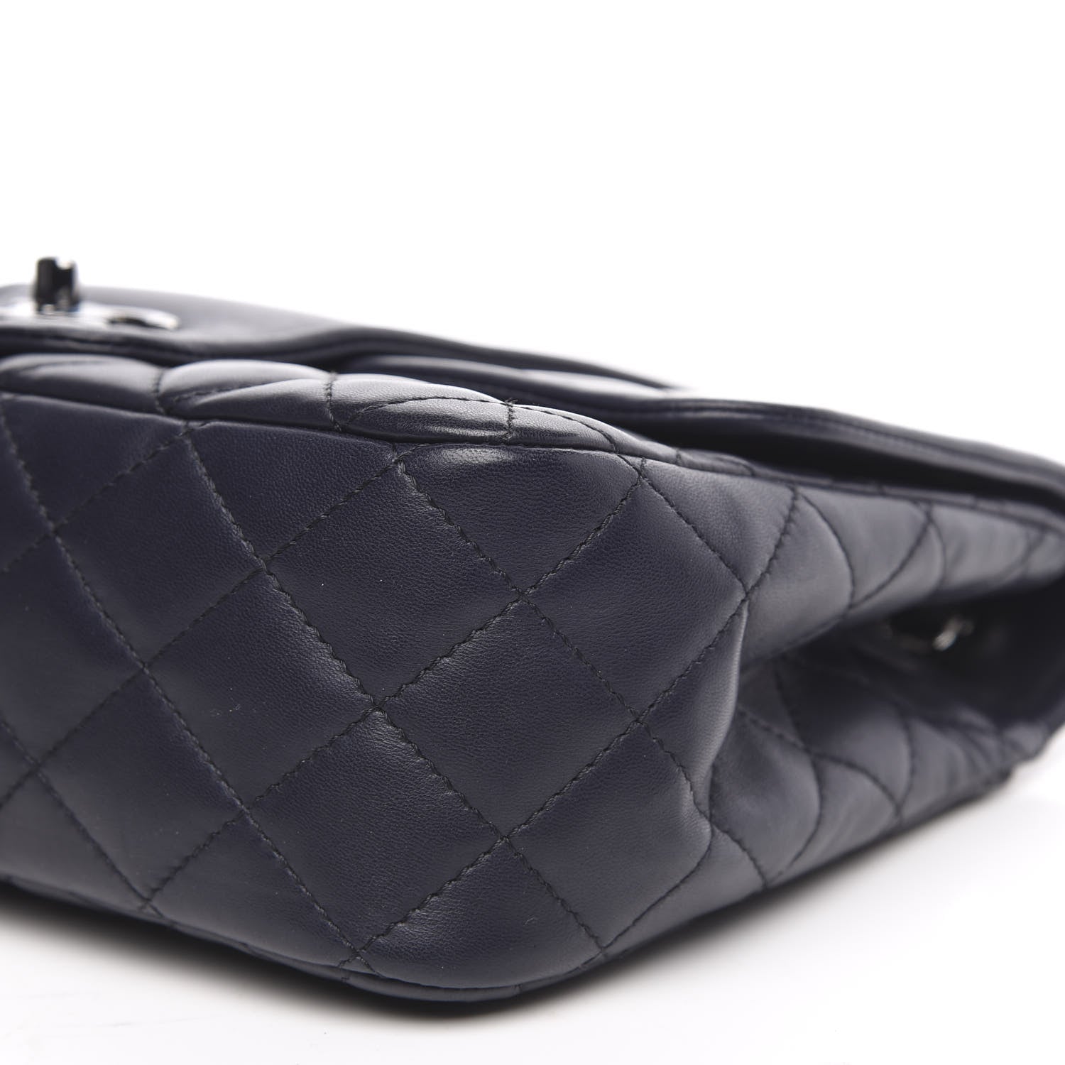 Chanel Lambskin Quilted Elementary Chic Flap Navy 12 of 13