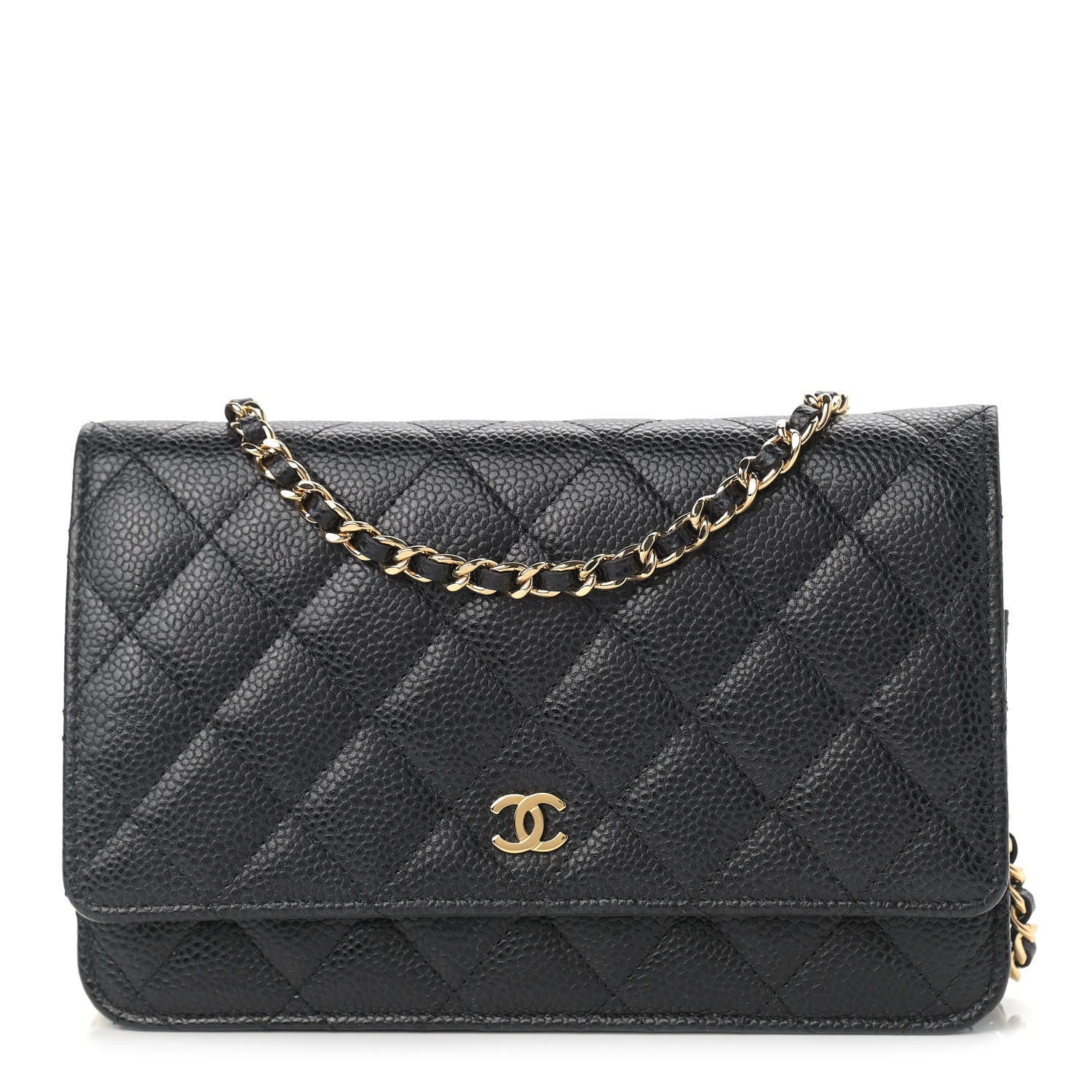 Chanel Caviar Quilted Wallet On Chain WOC Black 1 of 9