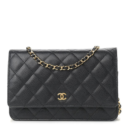 Chanel Caviar Quilted Wallet On Chain WOC Black 1 of 9