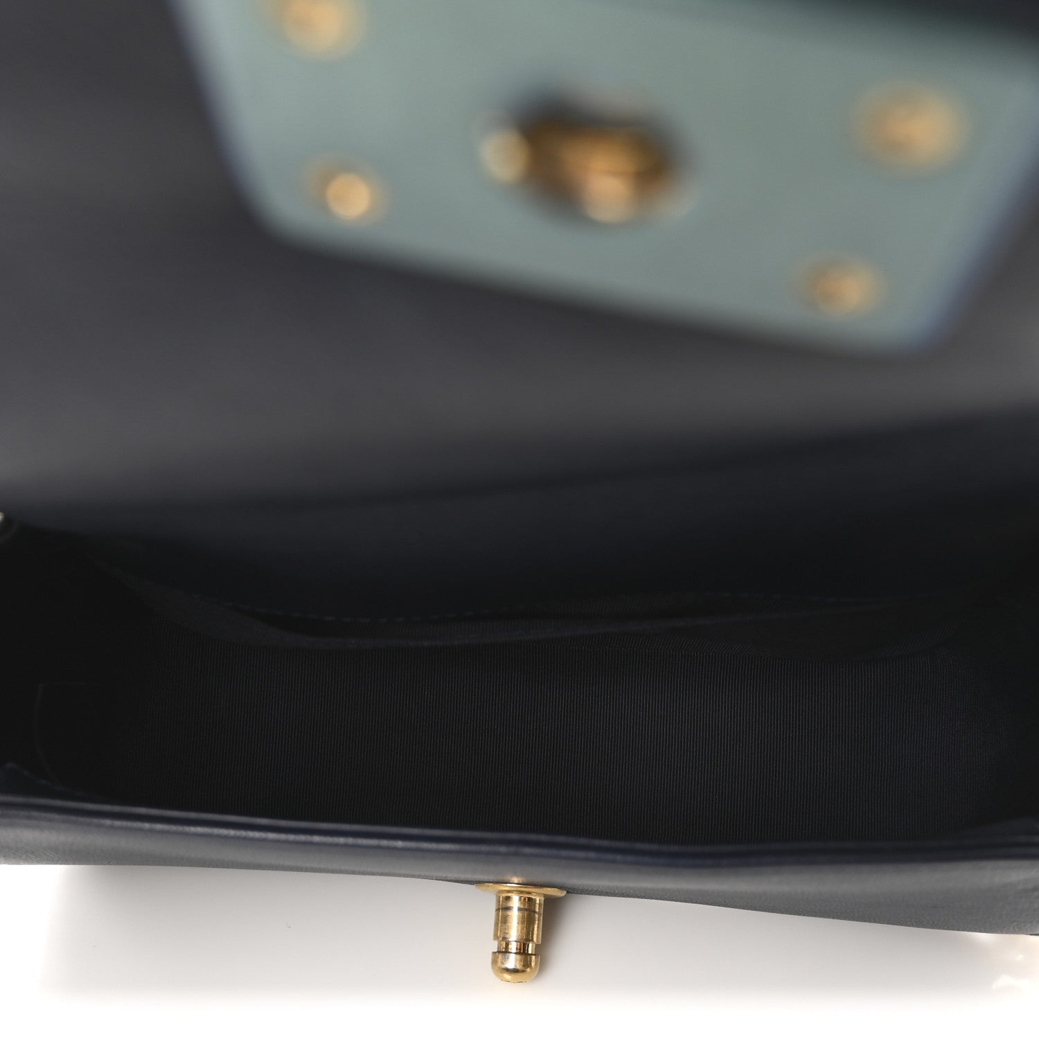Chanel Sheepskin Braided Small Boy Reverso Flap Navy 5 of 10