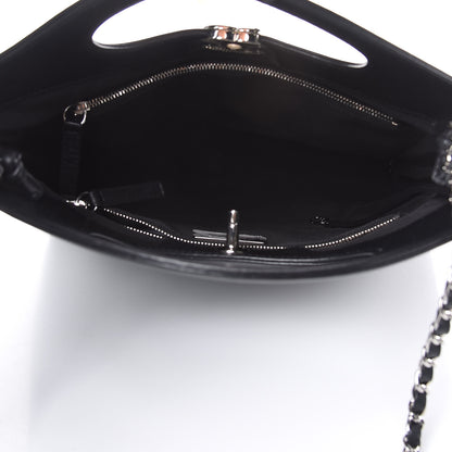 Chanel Glazed Lambskin Quilted Small 31 Shopping Bag Black 5 of 11