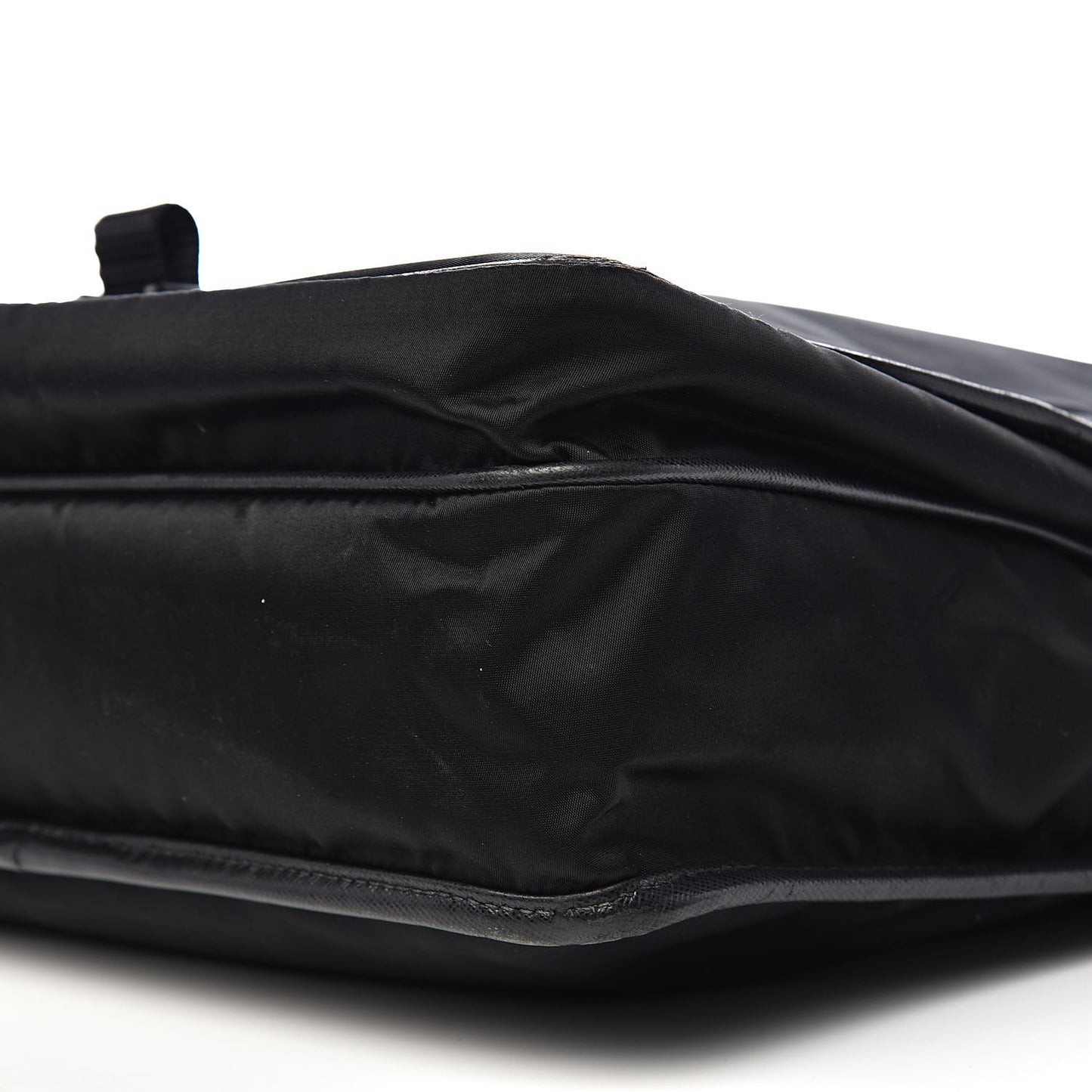 Tessuto Nylon Saffiano Messenger Satchel Black