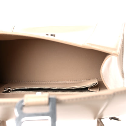 Balenciaga Shiny Box Calfskin Small Hourglass Top Handle Bag Light Beige 5 of 9