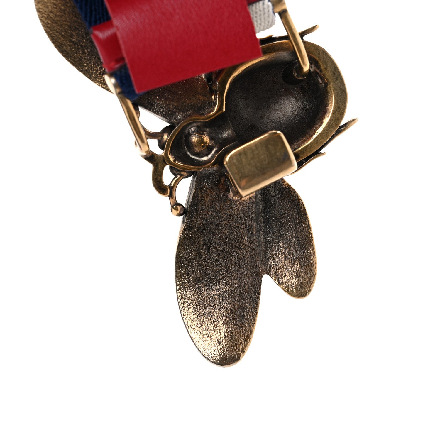 Gucci Web Queen Margaret Bee Sylvie Web Belt 85 34 Red White Blue 5 of 5