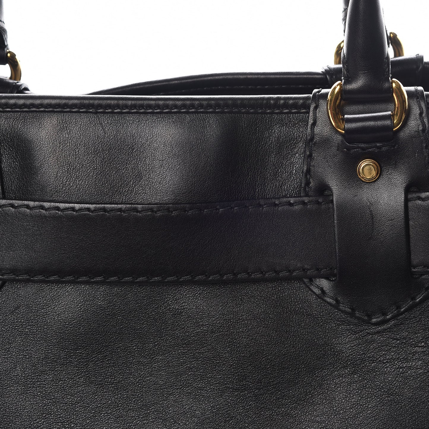 Calfskin Large GG Running Tote Black