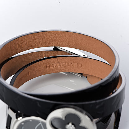 Louis Vuitton Stainless Steel Vernis 22mm Tambour Bijou Secret Quartz Watch Black 9 of 13