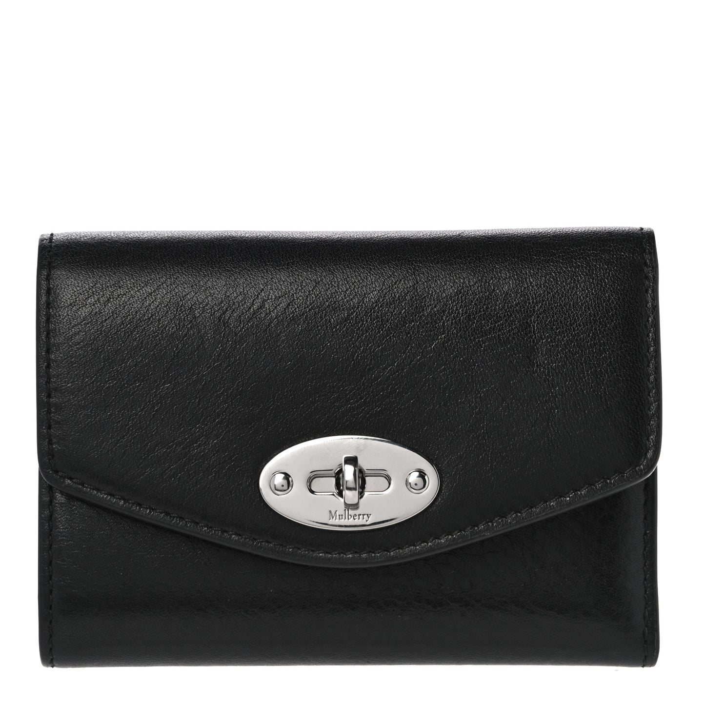 Classic Grain Small Darley Wallet Black