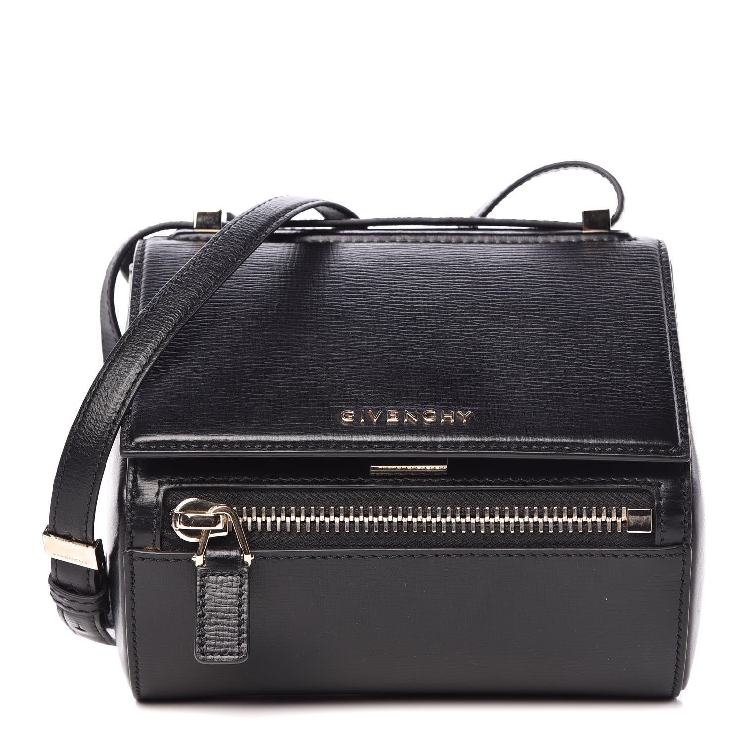 Givenchy Textured Calfskin Mini Pandora Box Crossbody Bag Black 1 of 10