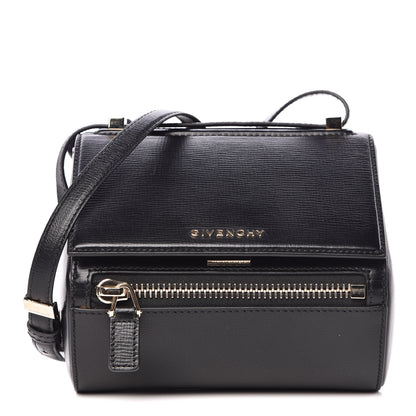 Givenchy Textured Calfskin Mini Pandora Box Crossbody Bag Black 1 of 10